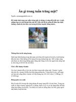 Tài liệu Ăn gì trong tuần trăng mật? doc