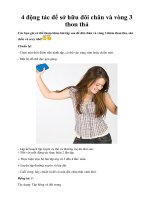 Tài liệu 4 động tác để sở hữu đôi chân và vòng 3 thon thả ppt