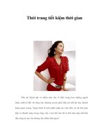 Tài liệu Thời trang tiết kiệm thời gian pptx