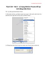 Tài liệu Học Adobe Flash CS4 căn bản Flash CS4 – Bài 5 ppt