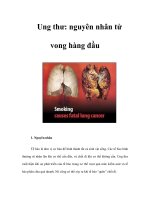 Tài liệu Ung thư: nguyên nhân tử vong hàng đầu ppt