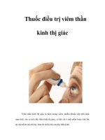 Tài liệu Thuốc điều trị viêm thần kinh thị giác pptx