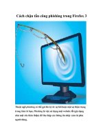 Tài liệu Cách chặn tấn công phishing trong Firefox 3 ppt