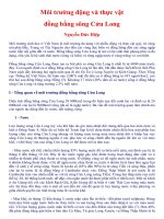 Tài liệu Môi trường động và thực vật đồng bằng sông Cửu Long pdf