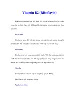 Tài liệu Vitamin B2 (Riboflavin) docx