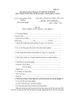 Tài liệu BIỂU MẪU 