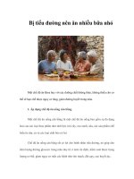 Tài liệu Bị tiểu đường nên ăn nhiều bữa nhỏ docx