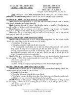 Tài liệu ĐỀ THI TRẮC NGHIỆM HỌC KỲ 1 LÝ 10,11 TRƯỜNG THPT HÓA CHÂU ( có ĐA) pdf