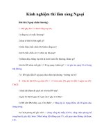 Tài liệu Kinh nghiệm thi lâm sàng Ngoại pptx