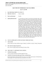 Tài liệu Bản thuyết minh báo cáo tài chính Công ty CP xây lắp bưu điện Hà Nôị ppt