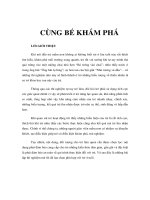 Tài liệu CÙNG BÉ KHÁM PHÁ LỜI GIỚI THIỆU doc