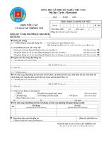 Đơn yêu cầu cung cấp thông tin