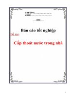 Tài liệu BÁO CÁO TỐT NGHIỆP: HỆ THỐNG CẤP NƯỚC TRONG NHÀ pptx