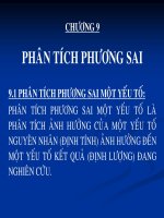 Tài liệu Phân tích phương sai_chương 9 ppt