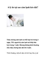 Tài liệu 6 lý do tại sao cảm lạnh kéo dài? pptx
