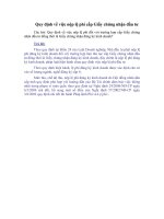 Tài liệu Quy định về việc nộp lệ phí cấp Giấy chứng nhận đầu tư pdf