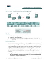 Tài liệu Lab 9.1.1 Using Show IP Route to Examine Routing Tables doc
