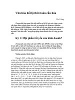 Tài liệu Văn hóa hối lộ thời gian toàn cầu hóa - Kỳ 1 pdf