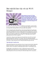 Tài liệu Bảo mật khi làm việc với các Wi-Fi Hotspot pdf