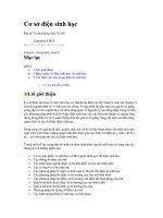 Tài liệu Cơ sở điện sinh học doc