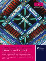 Global perspectives on governance: lessons from east and west