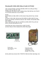 Tài liệu Ứng dụng 89 về điều khiển bằng vô tuyến với PT2262 pdf