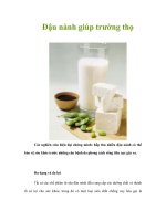 Tài liệu Đậu nành giúp trường thọ doc