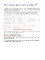 Tài liệu Hướng dẫn khắc phục lỗi Genuine docx