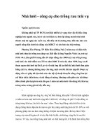 Tài liệu Nhà lưới - công cụ cho trồng rau trái vụ pptx