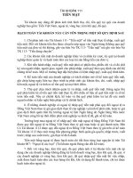 Tài liệu TÀI KHOẢN 111 - TIỀN MẶT ppt