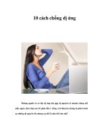 Tài liệu 10 cách chống dị ứng ppt