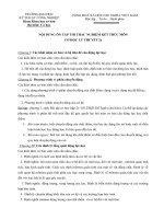 Tài liệu NỘI DUNG ÔN TẬP THI TRẮC NGHIỆM KẾT THÚC MÔN CƠ HỌC LÝ THUYẾT 2a pptx