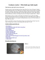 Tài liệu Graham cracker - Món bánh quy lành mạnh docx