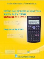 Tài liệu Hứơng dẫn sử dụng và giải tóan trên máy tính CASIO fx 500ES pptx