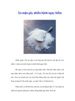 Tài liệu Ăn mặn gây nhiều bệnh nguy hiểm docx