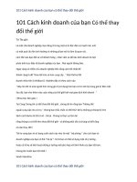 101 cách kinh doanh của bạn có thể thay đổi thế giới 