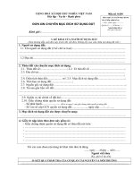 Tài liệu BM.TNMT.11 - Đơn xin chuyển mục đích sử dụng đất pptx