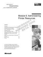 Tài liệu Module 6: Administering Printer Resources ppt