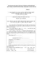 Tài liệu Mẫu giấy chứng nhận đủ điều kiện hành nghề điều trị cắt cơn giải độc và phục hồi sức khỏe ppt