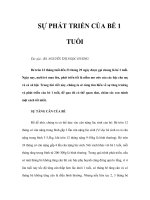 Tài liệu SỰ PHÁT TRIỂN CỦA BÉ 1 TUỔI pptx