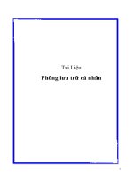 Tài liệu Phông lưu trữ cá nhân docx