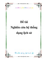 Tài liệu Đề tài: Nghiên cứu hệ thống dạng lịch sử pptx