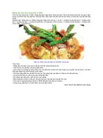 Măng tây xào tôm căng tràn vị biển 