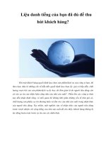 Tài liệu Liệu danh tiếng của bạn đã đủ để thu hút khách hàng? pdf