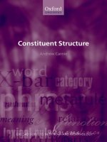 Tài liệu Constituent Structure - Part 1 pptx