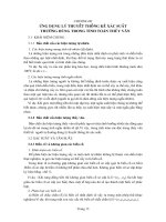 Tài liệu Ứng dụng lý thuyết thống kê xác suất_Chương 3 doc