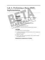 Tài liệu Lab A: Performing a Basic MMS Implementation docx