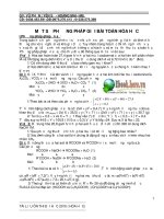 Tài liệu Một số phương pháp giải bài toán hóa học_GV Vũ Phấn docx