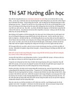 ĐỀ thi SAT hướng dẫn học 