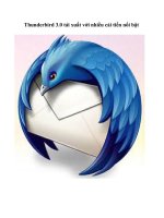 Tài liệu Thunderbird 3.0 tái xuất với nhiều cải tiến nổi bật doc